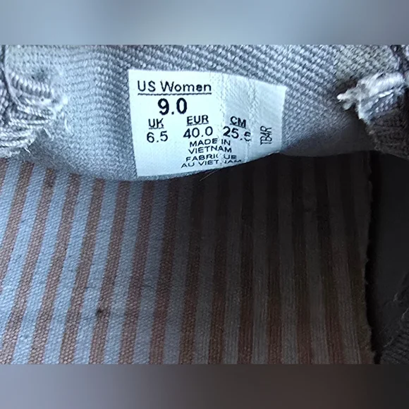 Vans Atwood Grey Women's Low Plimsoll Shoes, Sz 9.0 - Picture 8 of 8